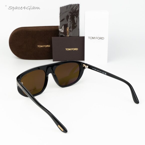 Tom Ford Women Sunglasses Black Roviex Pilot FT1002/S 01J NEW AUTHENTIC main image 4